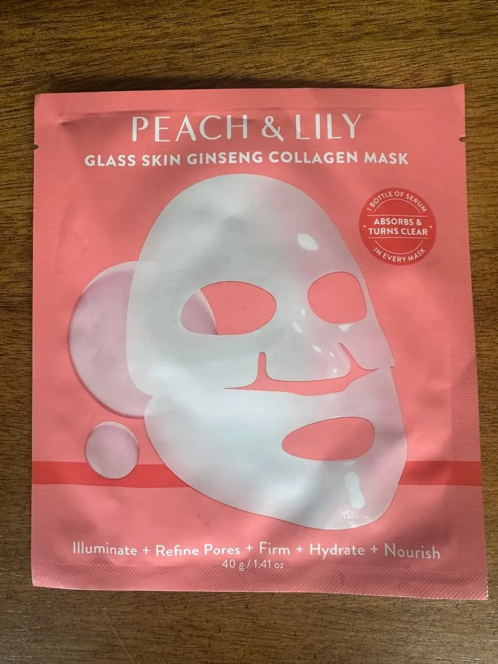 NWT Peach & Lily Glass Skin Ginseng Collagen Mask 40g Korean Skincare